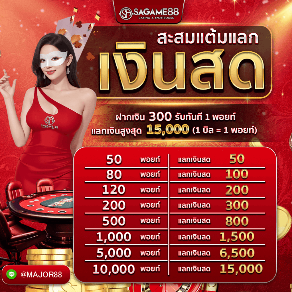 sagame แลกเงินสด